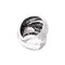 Bague 55 Bague cocktail pavée de diamants en or blanc 750 58 Facettes 35185