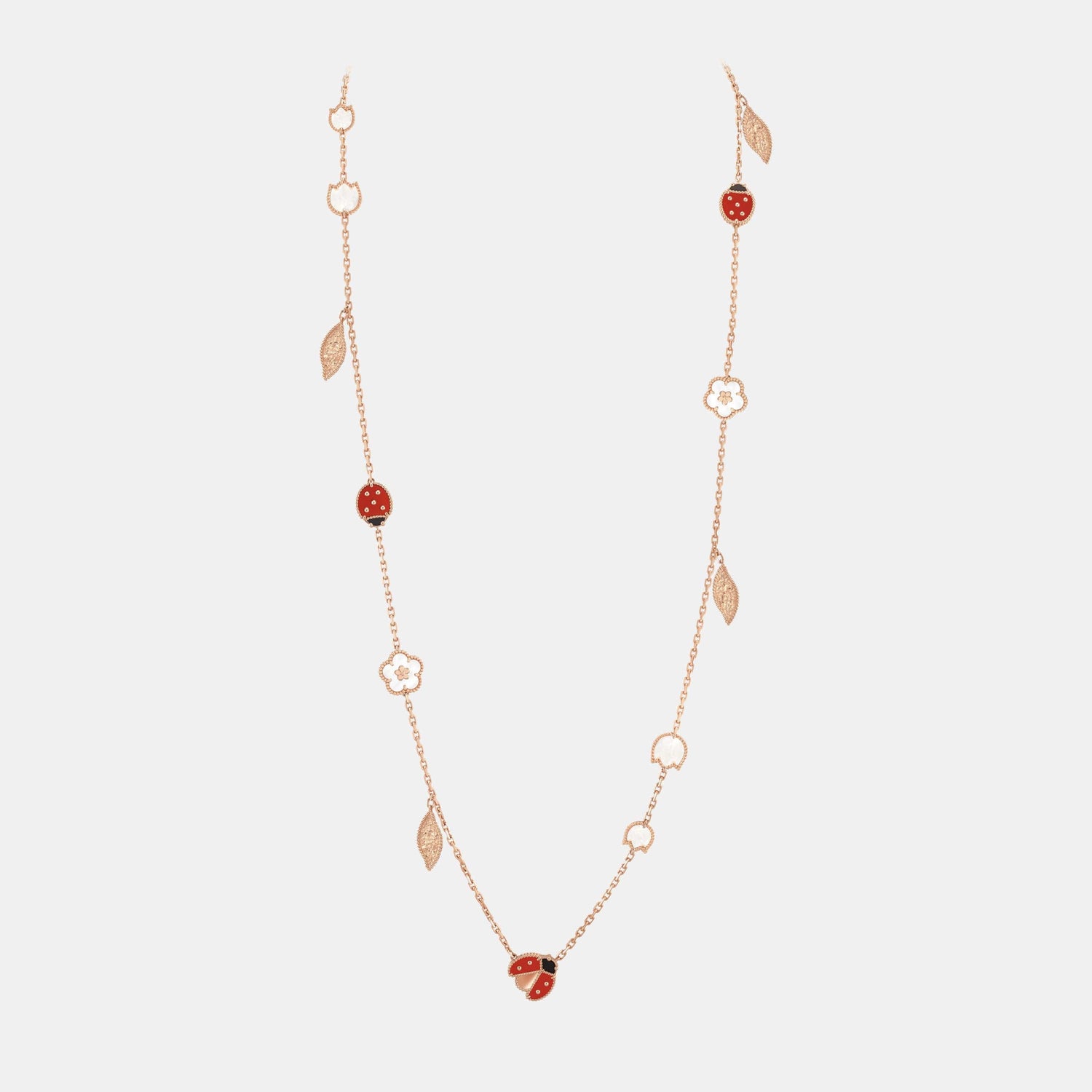 Collier Lucky Spring Or rose Mixte 
