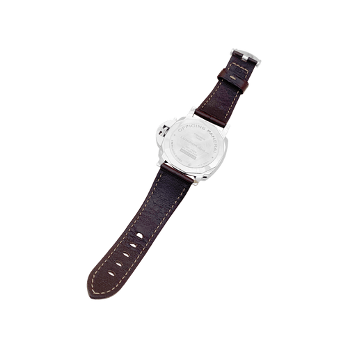 Montre Panerai Luminor Due - Montre en acier sur bracelet en cuir 58 Facettes 34678