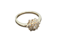 Bague 54 Bague marguerite diamants or jaune 750 58 Facettes