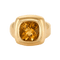 Bague 57 Bague en or jaune et citrine coussin 58 Facettes DV5199-7