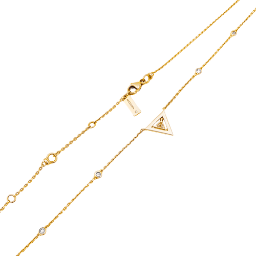 Collier Messika Théa - Collier en or rose et diamants 58 Facettes 35299