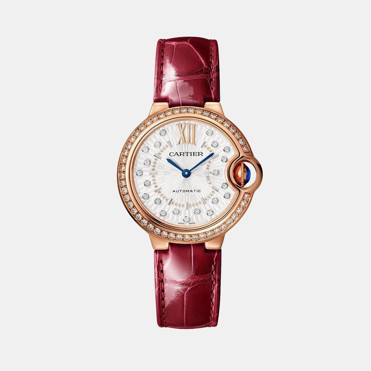 Montre Ballon Bleu de Cartier Or rose Diamant