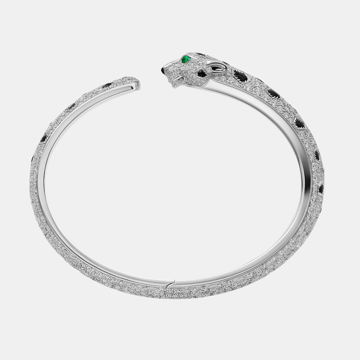 Bracelet Panthère Or blanc Diamant