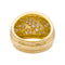 Bague 54 Bague bandeau pavée de diamants en or jaune 750 58 Facettes 33884