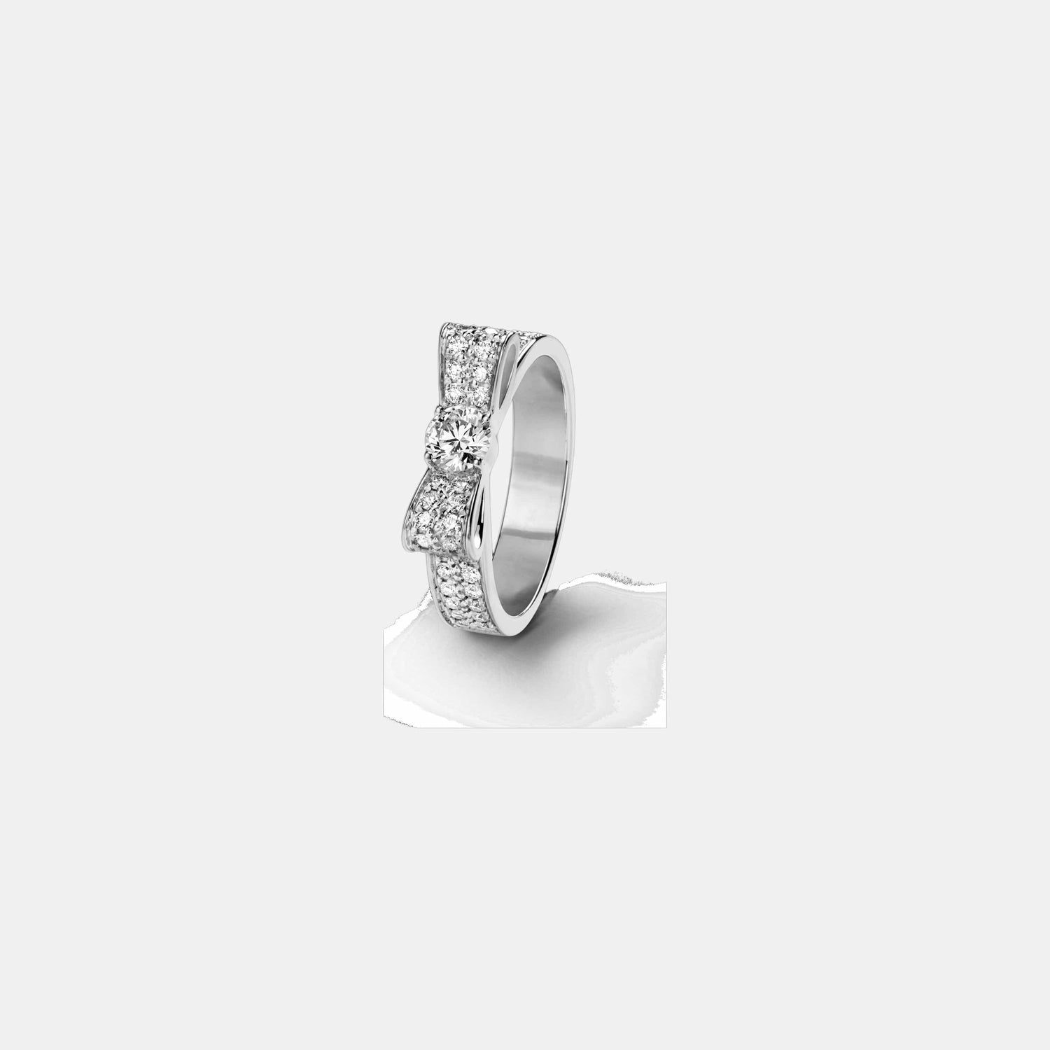 Bague Ruban Or blanc Diamant