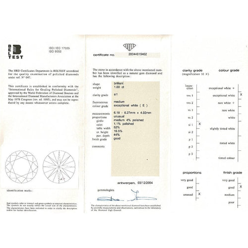 Bague 51 Bague solitaire en or rose 750 sertie d’un diamant 1 ct 58 Facettes 32094