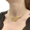 Collier Collier feuillages en or jaune et diamants 58 Facettes 35132