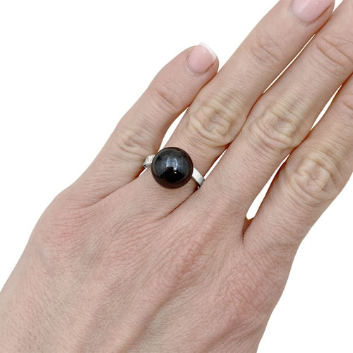 Bague 52 Dinh Van - Bague vintage en or blanc 18K et hématite 58 Facettes 35261