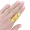 Bague 51 Bague « Volutes » en or jaune 18 carats 58 Facettes 35269