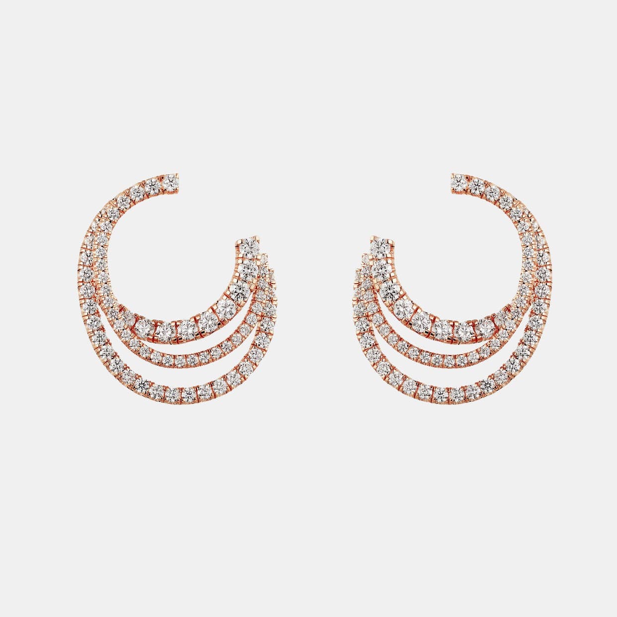 Boucles d'oreilles Étincelle de Cartier Or rose Diamant