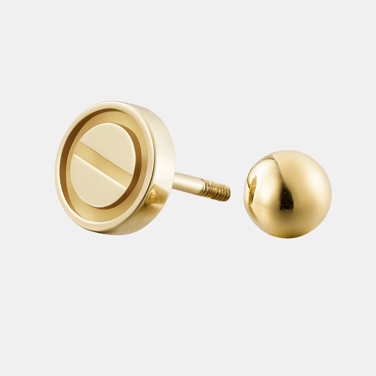 Boucles d'oreilles Love Or jaune 