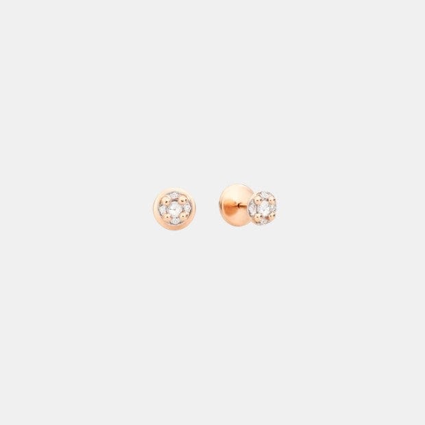 Boucles d'oreilles M'Ama Non M'Ama Or rose Diamant 0.2ct