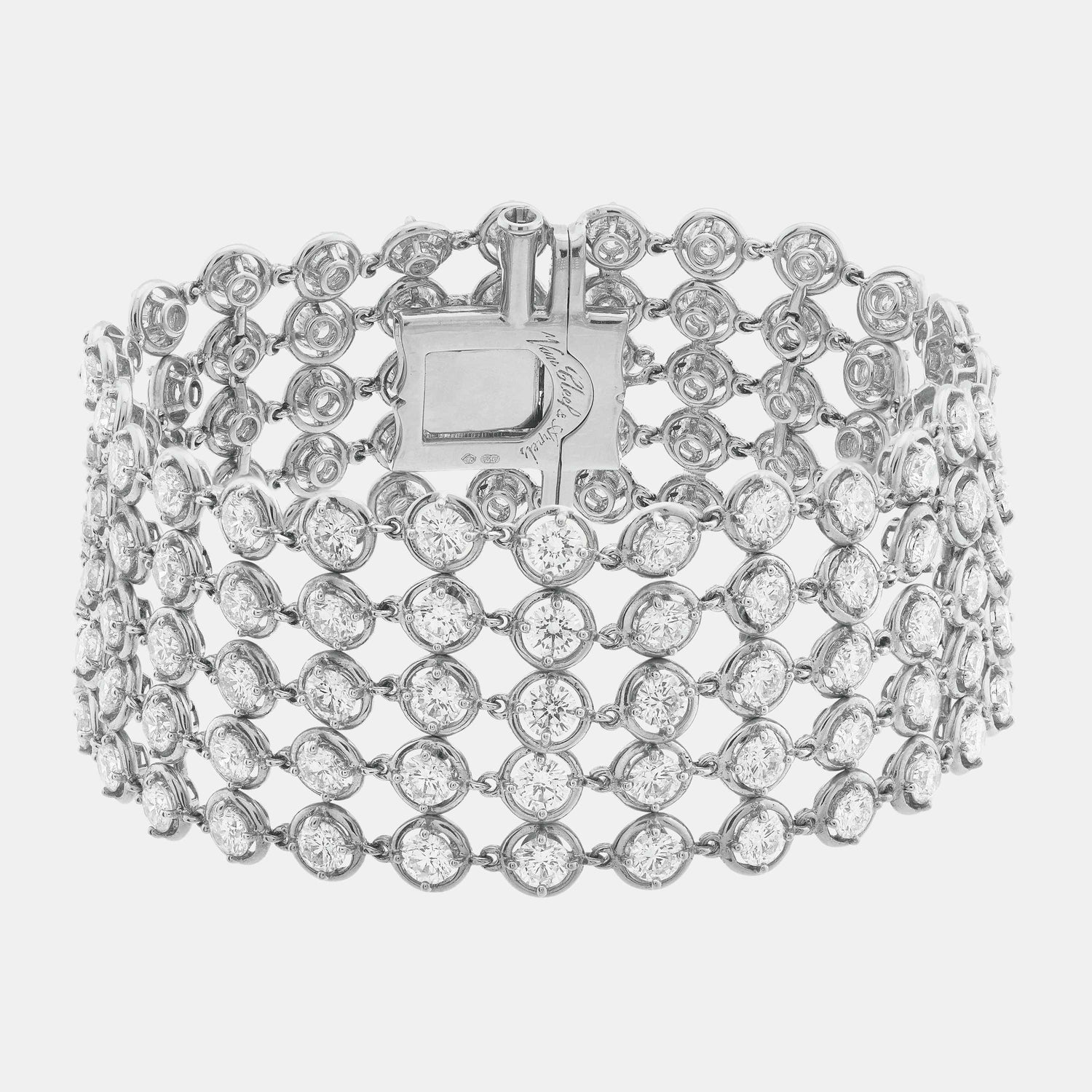 Bracelet Palmyre Or blanc Diamant 18.82ct