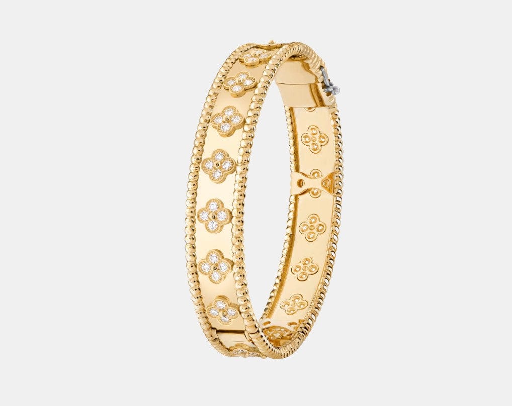 Bracelet Perlée Or jaune Diamant 1.61ct