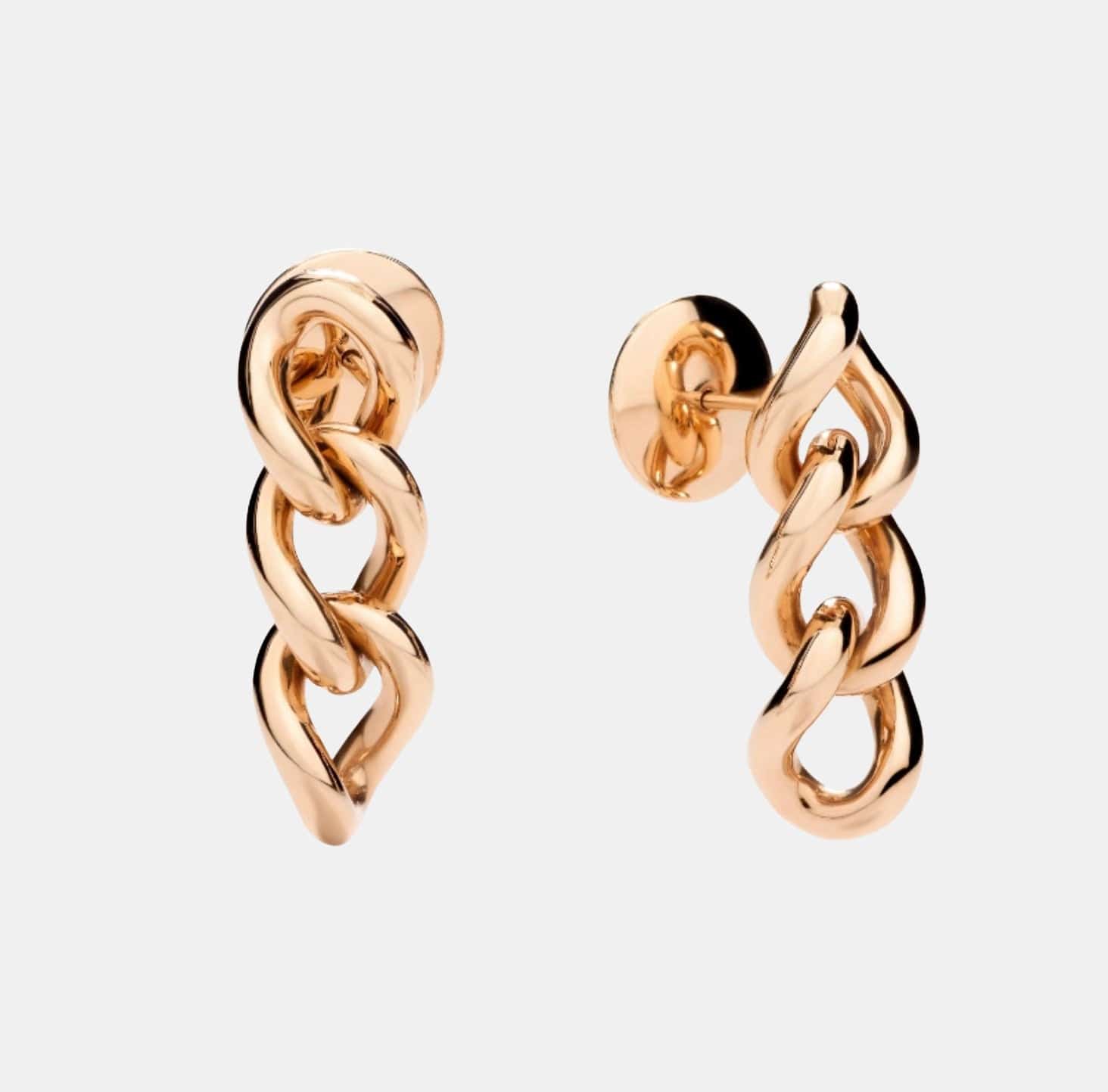 Boucles d'oreilles Catene Or rose 