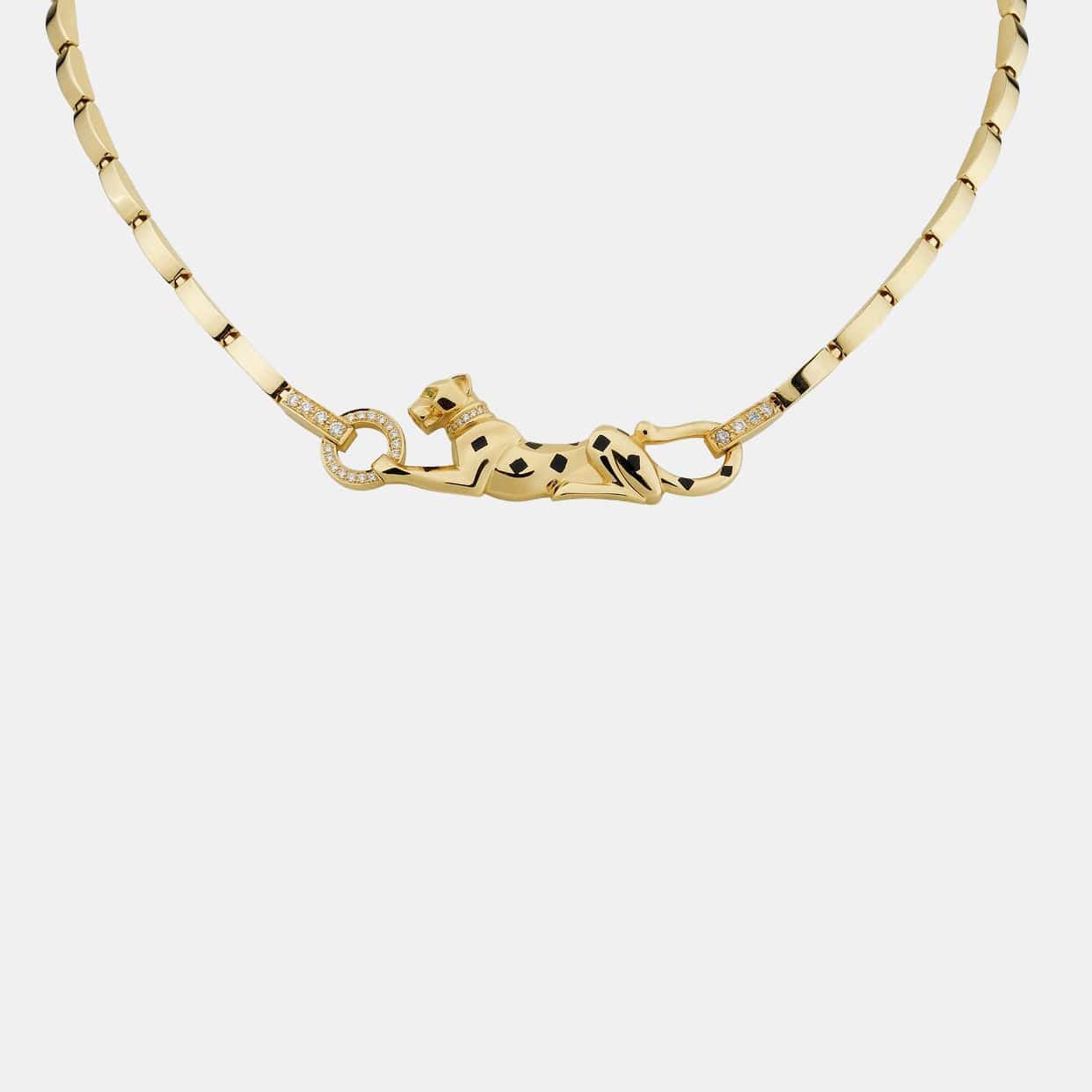 Collier Panthère Or jaune Diamant