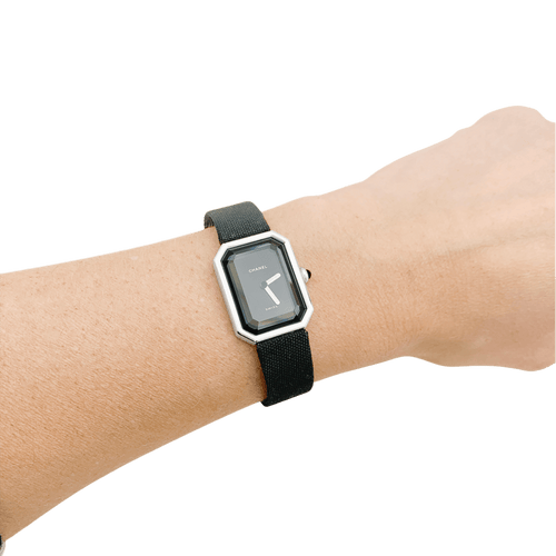 Montre Chanel Première - Montre en platine 950 sur bracelet en cuir 58 Facettes 34261