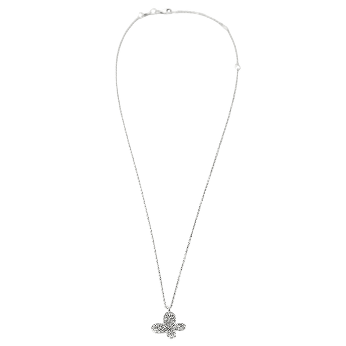 Collier Collier papillon or blanc diamants 58 Facettes LP858/13