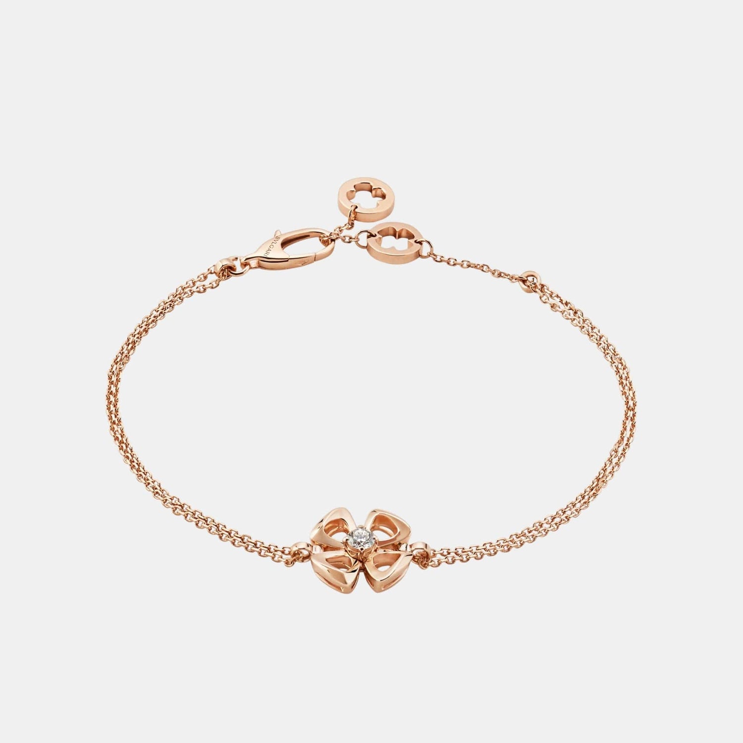 Bracelet Fiorever Or rose Diamant 0.1ct