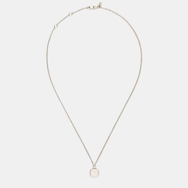 Collier Nudo Or blanc Quartz