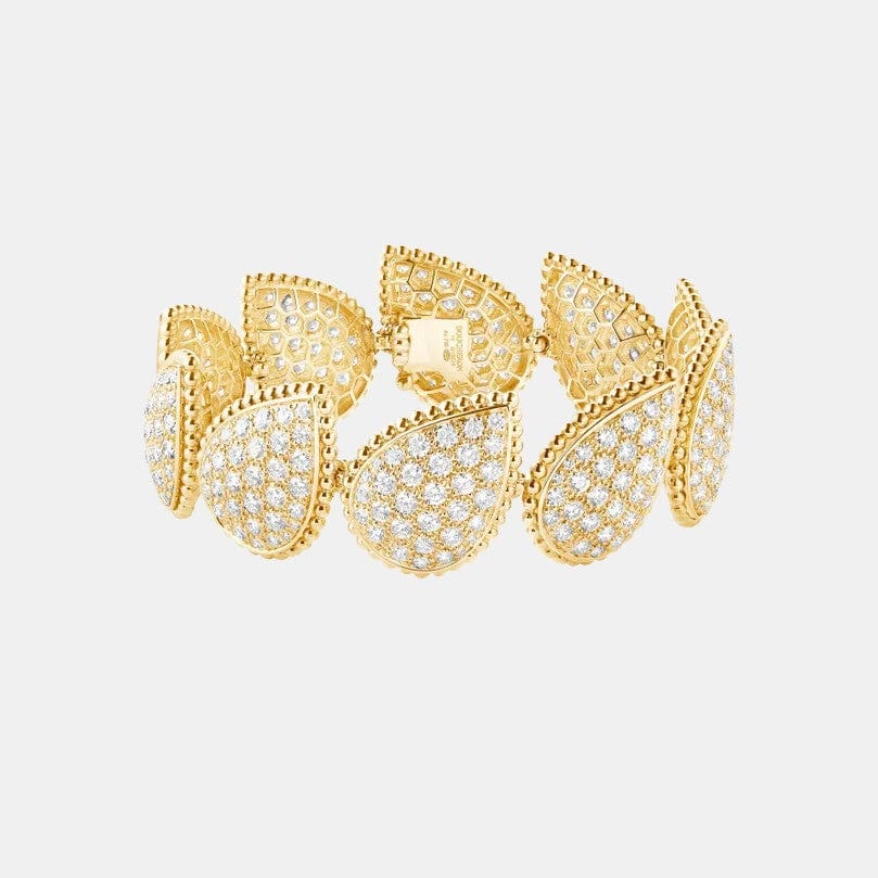 Bracelet Serpent Bohème Or jaune Diamant 12.61ct