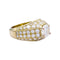 Bague 51 Bague jonc anglais en or jaune 750 sertie de diamants 58 Facettes 32736