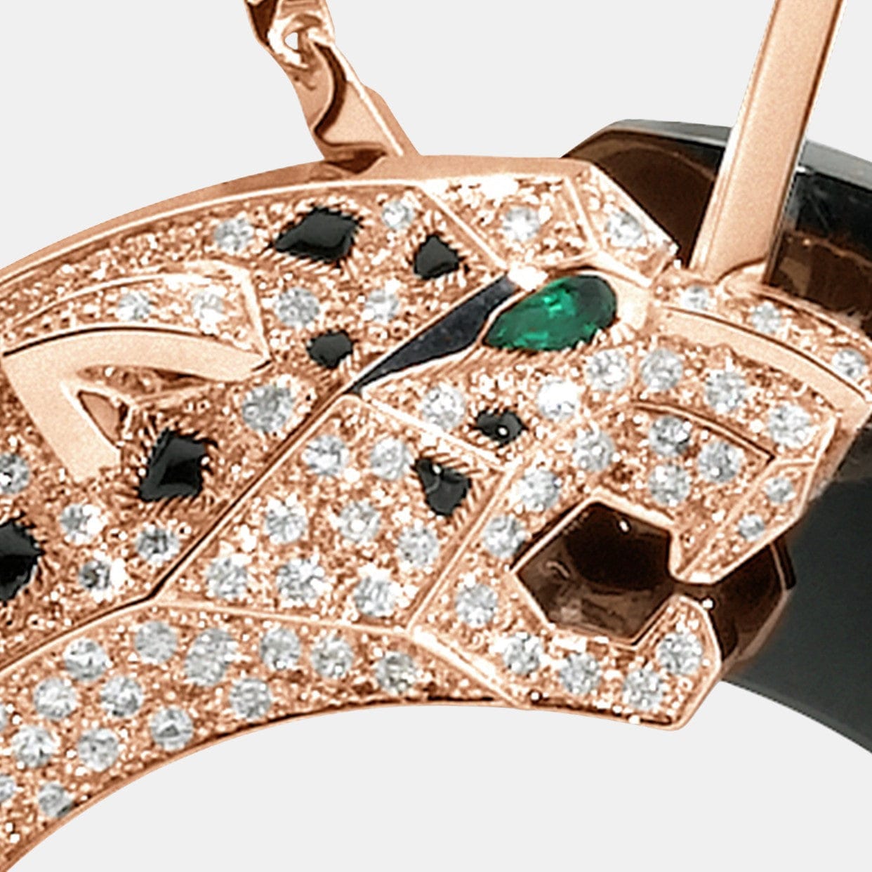 Collier Panthère Or rose Mixte