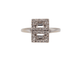 Bague 52 Bague boucle d'oreille diamant style Art déco 58 Facettes