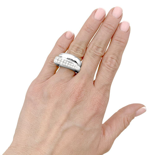 Bague 52 Fred Success - Bague en or blanc 750 et diamants 58 Facettes 35239