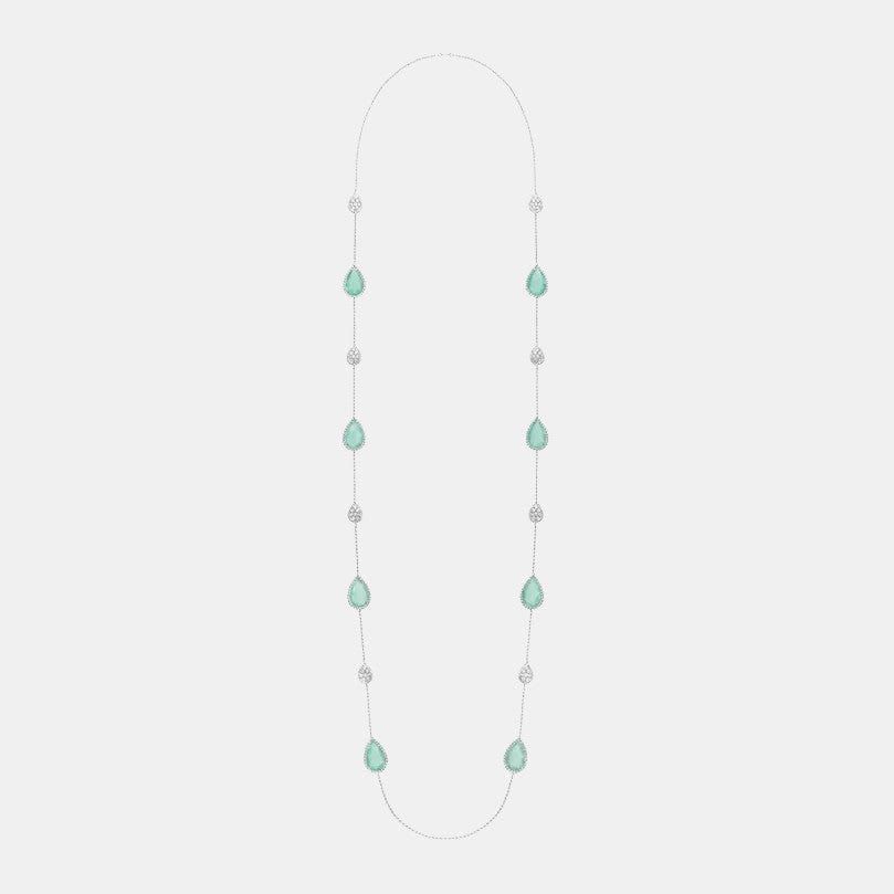 Collier Serpent Bohème Or blanc Mixte 58.32ct, 16 motifs