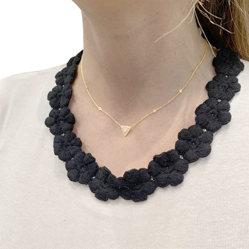 Collier Messika Théa - Collier en or rose et diamants 58 Facettes 35299