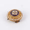 Broche Broche Fleur d'améthyste Perles Diamants 58 Facettes 1