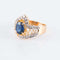 Bague Bague Flamme Saphir Diamants 58 Facettes 1