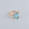 Bague Bague Topaze bleue 58 Facettes