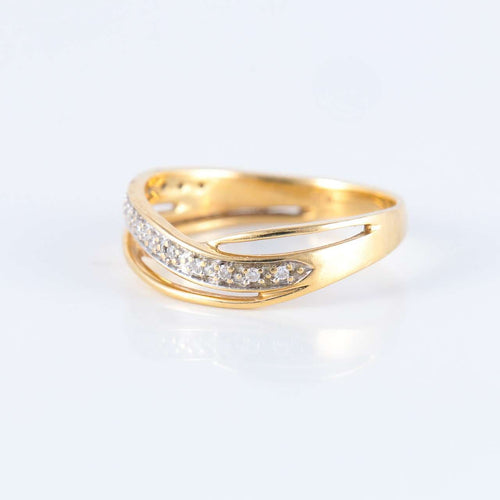 Bague 54 Bague Alliance deux ors Diamants 58 Facettes JE257