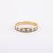 Bague 54 / Jaune / Or 750 Demi-alliance 6 Diamants 58 Facettes 220109R