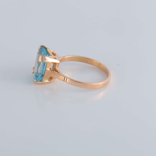 Bague Bague Topaze bleue 58 Facettes