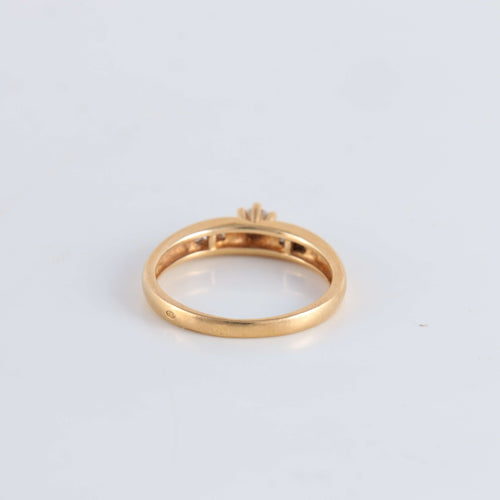 Bague 53 Bague Solitaire 7 diamants 58 Facettes FM105