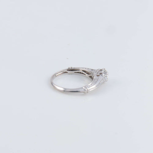 Bague 52 Bague Solitaire ajourée 58 Facettes 1