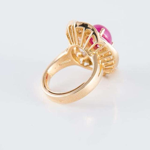 Bague 46 Bague Jupe Rubis cabochon Diamants 58 Facettes HS20852