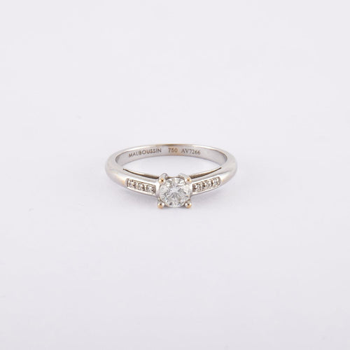 Bague 50 Bague Solitaire "Tu es le sel de ma vie"  MAUBOUSSIN 58 Facettes 150277R