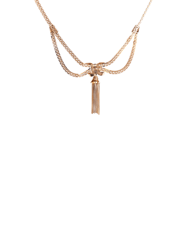 Collier Collier Pompon, Or Jaune 18 carats, Vers 1940-1950 58 Facettes