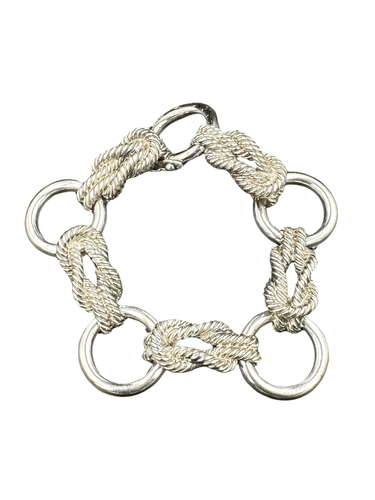 Bracelet HERMÈS. Bracelet vintage argent 800 58 Facettes