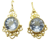 Boucles d'oreilles Boucles d'Oreilles Or, Topaze Bleue 58 Facettes