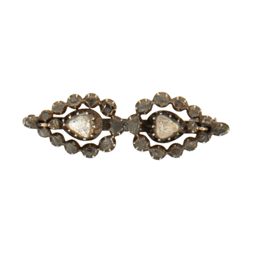 Broche BROCHE EN ARGENT DIAMANTS 58 Facettes