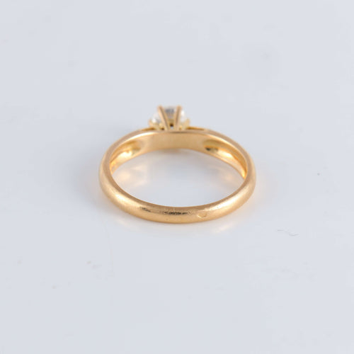Bague 54 Bague Solitaire or jaune Diamant 0.40ct 58 Facettes FM84