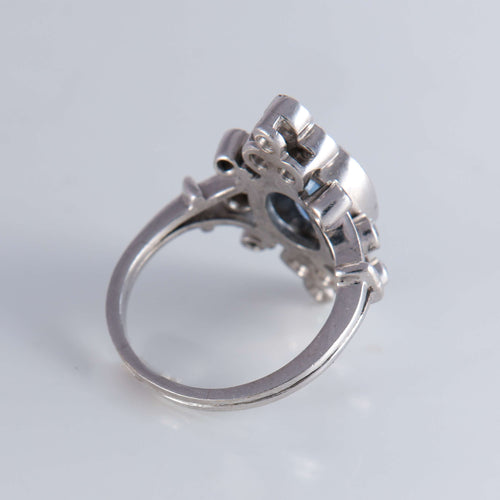 Bague 50 Bague Duchesse Saphir de Ceylan Diamants 58 Facettes 1