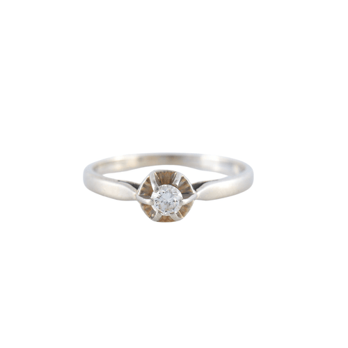 Bague 51 Bague Solitaire Diamant 0.15ct 58 Facettes JE103