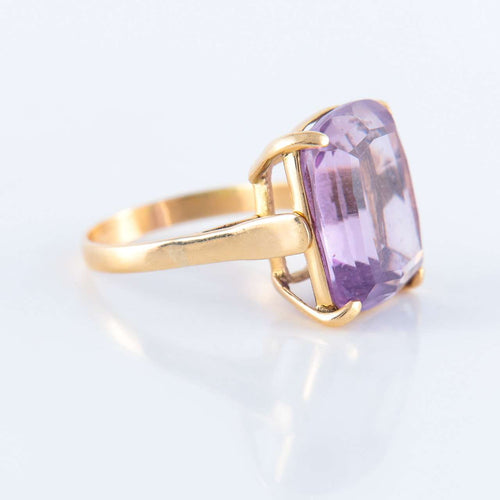 Bague 51 Bague Améthyste taille coussin 58 Facettes 89